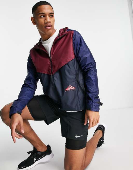 Maroon nike 2024 jacket mens