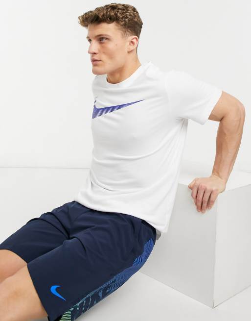 nike double swoosh t shirt white