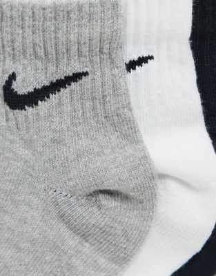 nike training 3 pack ankle socks