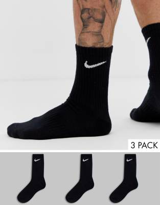 nike black mid socks