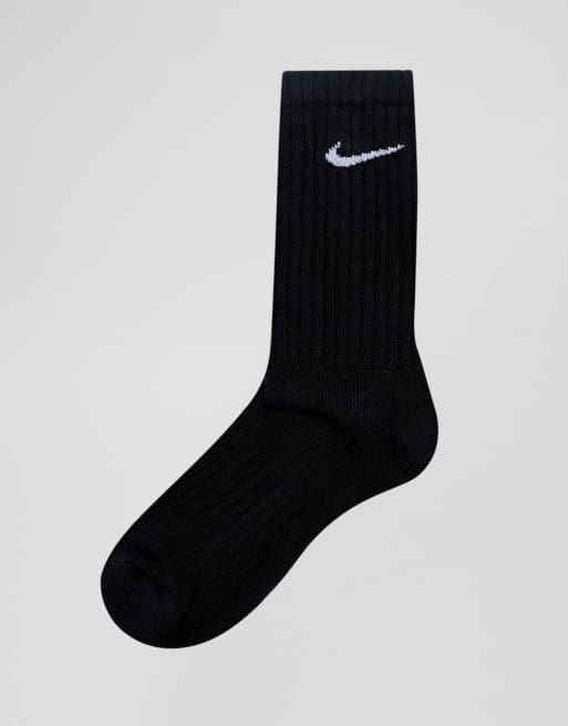 Plain black outlet nike socks