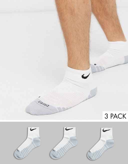 Nike Training 3 pack socks in white