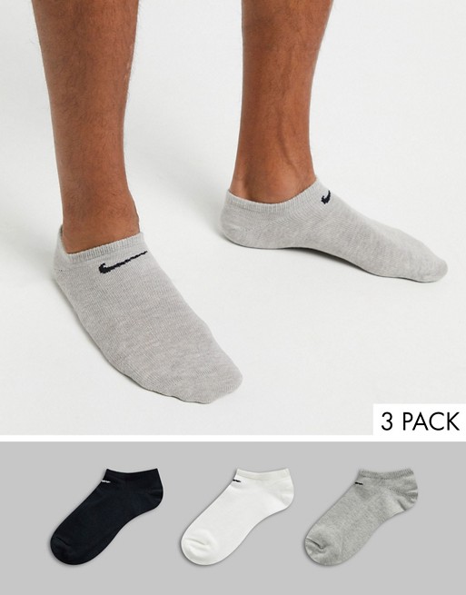 Nike Training 3 pack trainer socks in multi