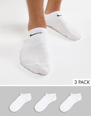 white nike trainer socks