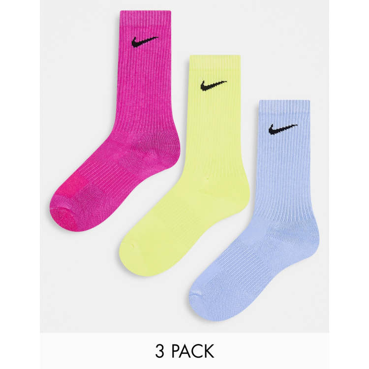 Blue and yellow nike socks hotsell