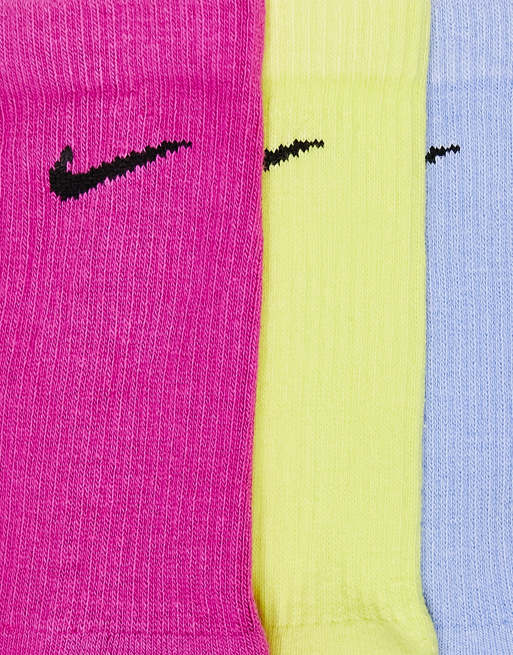 Blue and cheap yellow nike socks