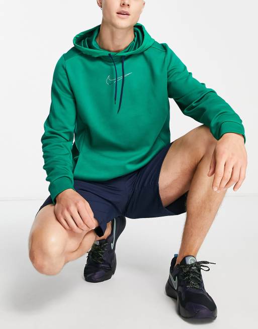 Green nike dri hot sale fit hoodie