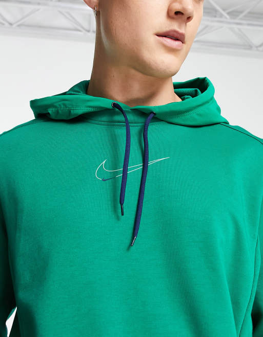 Green nike dri fit hot sale hoodie