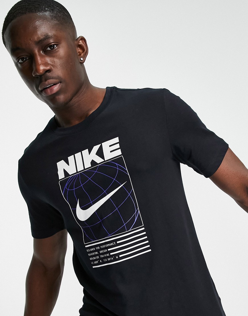 Nike Training 6/1 Graphic t-shirt in black