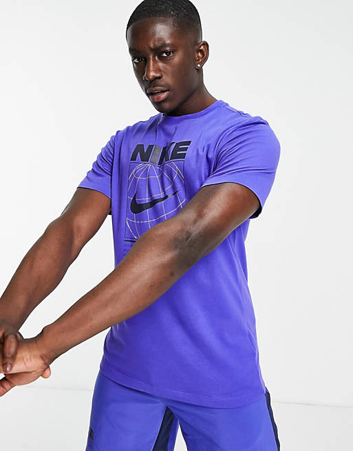 Nike Training 6/1 Graphic t-shirt in blue