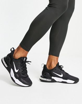 Nike Training Air Max Alpha 5 sneakers in black and white | ASOS
