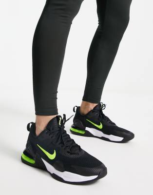 Nike Training Air Max Alpha 5 trainers in black and volt | ASOS