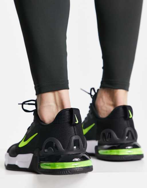 Nike air max black hot sale volt