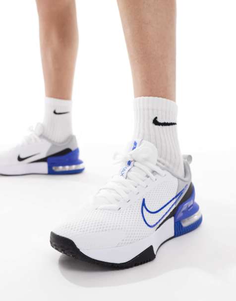 Nike Training Air Max Alpha 6 trainers in white and blue - view 1
