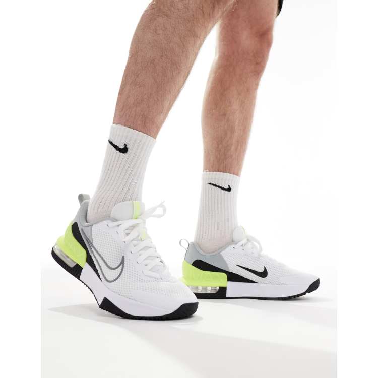 Nike Training Air Max Alpha 6 trainers in white and green ASOS