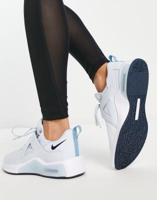 nike white and light blue sneakers