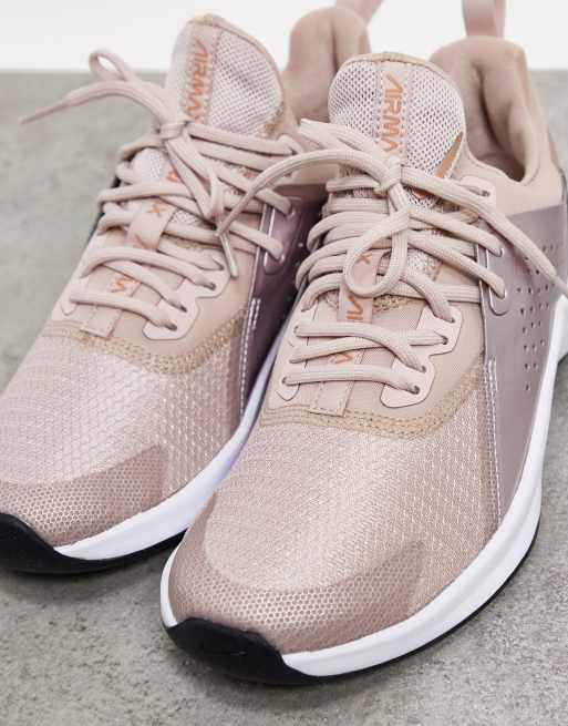 Nike air max rose gold trainers sale