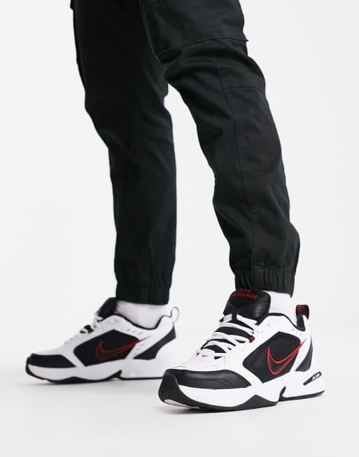 Nike Training Air Monarch IV Sneakers in Black and White