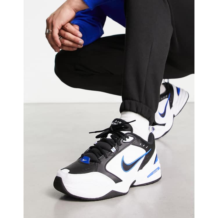 Nike Training Air Monarch IV trainers in black and white