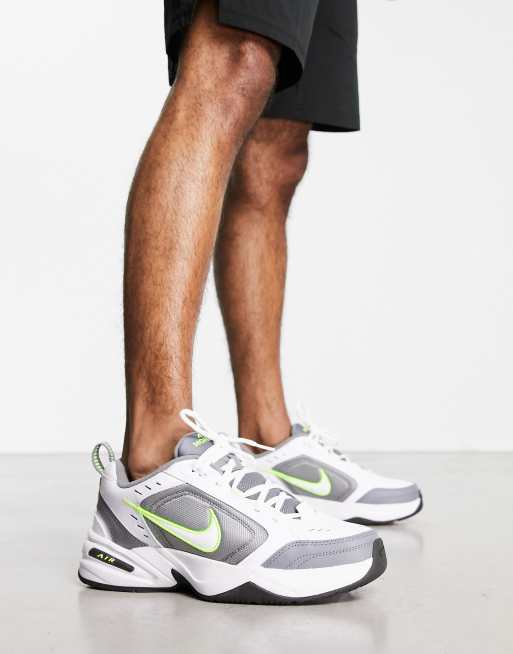 Nike Training Air Monarch IV trainers in grey and white ASOS