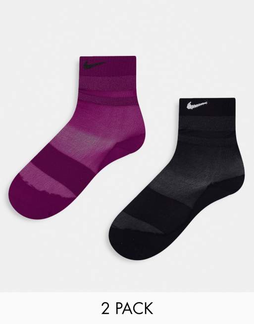 Black and purple store nike socks