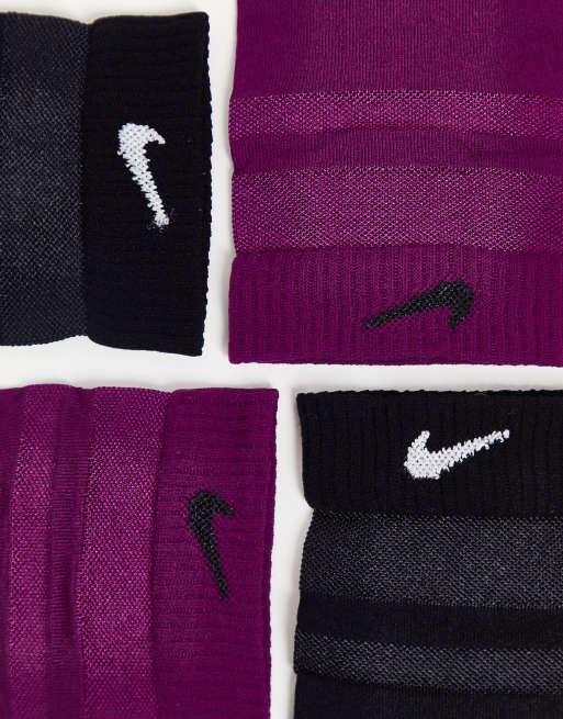 Black and shop purple nike socks