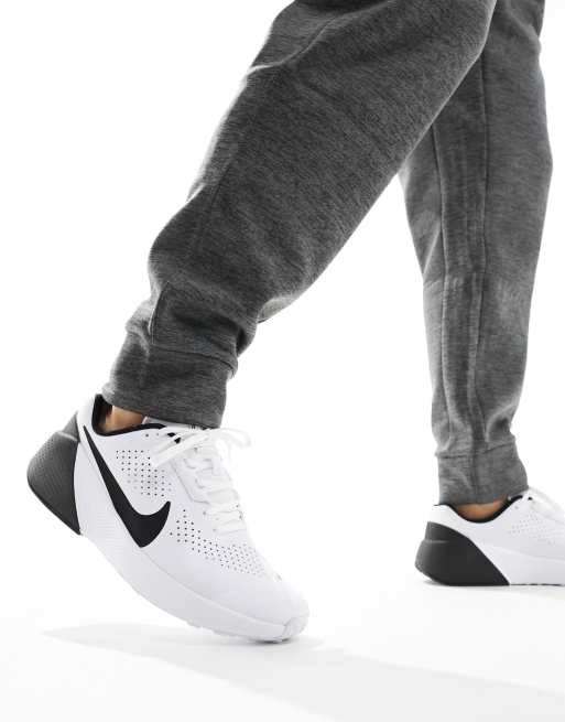 Nike Training Air Zoom 1 trainers in white and black ASOS