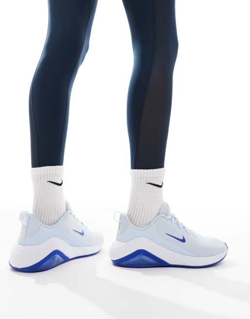Nike Training Air Zoom Bella trainers in blue and white ASOS