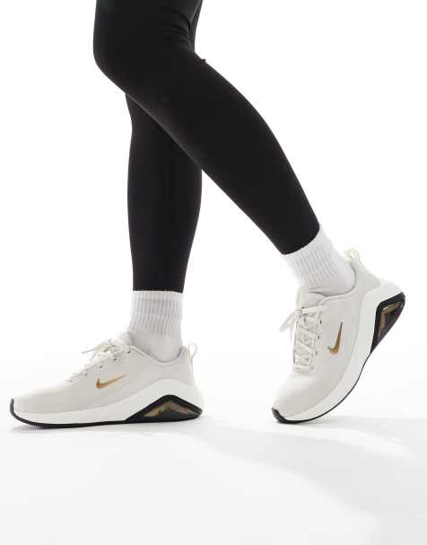 Nike Training Air Zoom Bella 7 trainers in grey and white - view 1