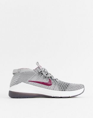 nike training air zoom fearless trainers in purple