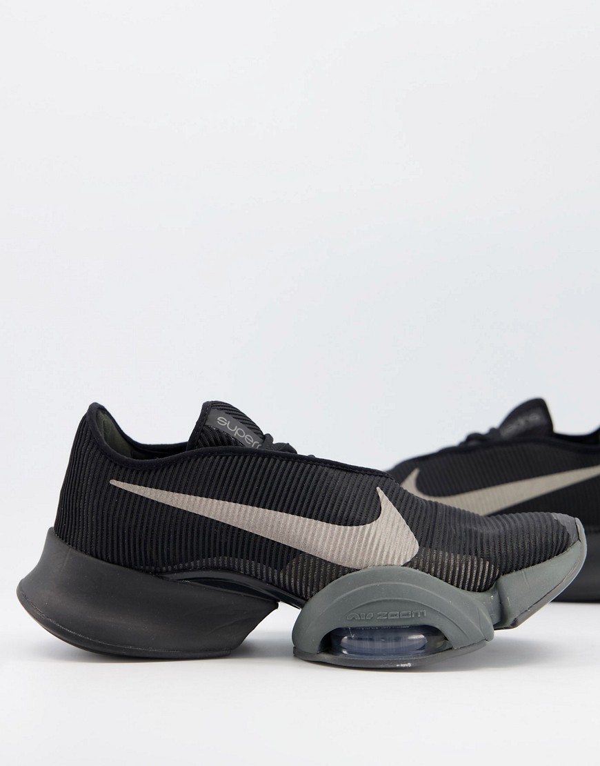 Nike Training Air Zoom SuperRep 2 in sneakers in black and gray