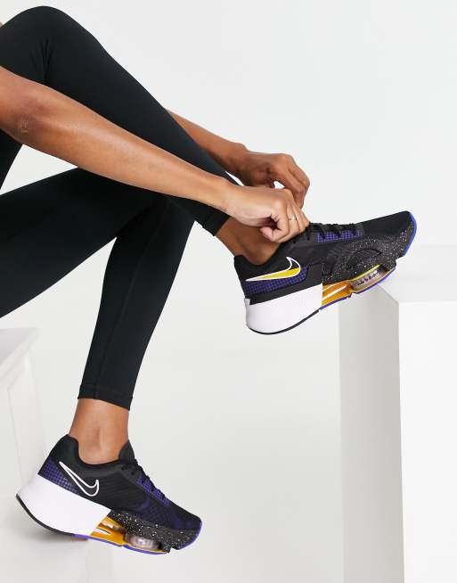 Nike Air all over logo leggings in black, ASOS