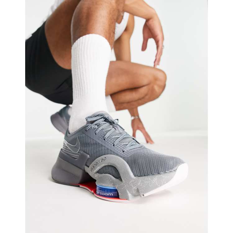 Nike Training Air Zoom SuperRep 3 sneakers in cool gray | ASOS