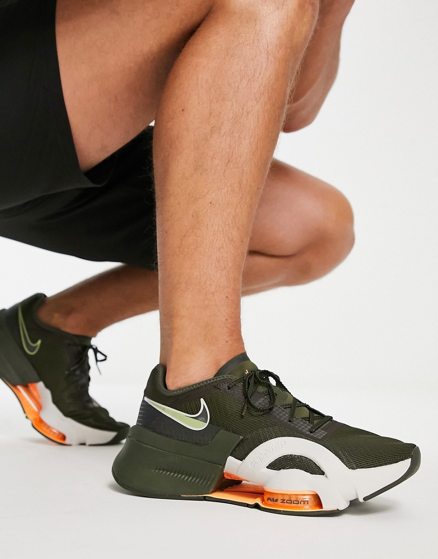 Nike Training Air Zoom SuperRep 3 sneakers in khaki-Green