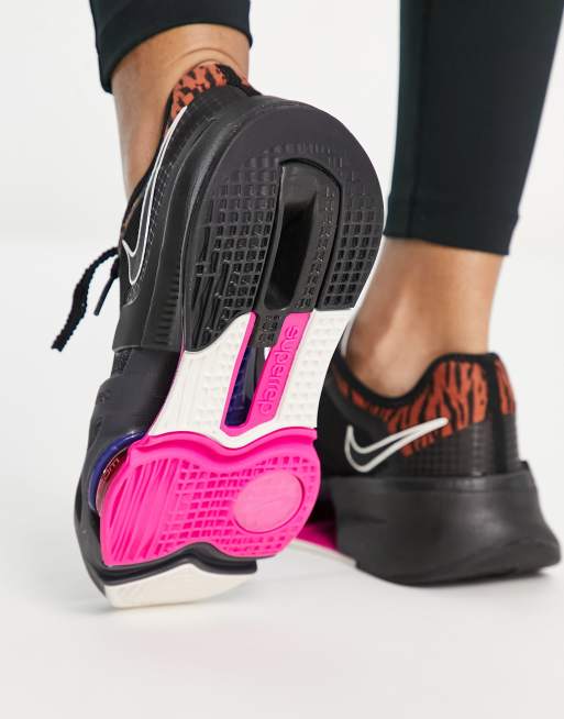 Nike Training Air Zoom SuperRep 3 trainers in black, 2 of 4