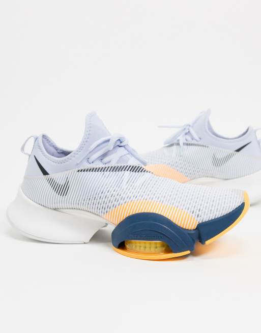 nike training air zoom superrep 2 trainers in grey