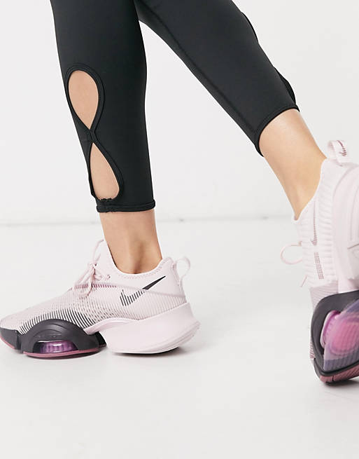 Nike Training Air Zoom SuperRep sneakers in rose gold and ...