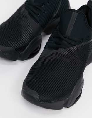 nike training air zoom superrep sneakers in black