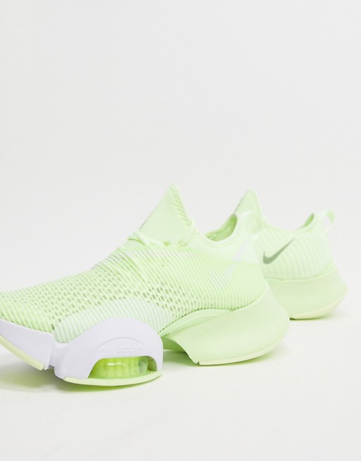 Nike Training Air Zoom SuperRep trainers in neon green