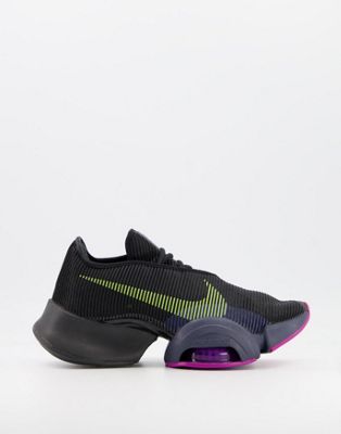 Nike Training Air Zoom SuperRep2 sneakers in black/cyber