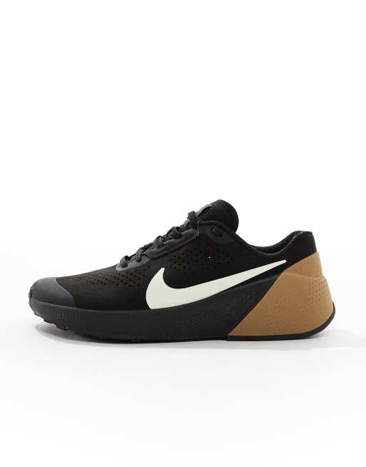 Nike Training Air Zoom TR trainers in black and brown