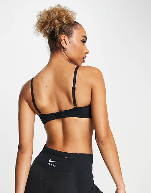 Nike Training Alate Minimalist Dri-FIT light support sports bra in black