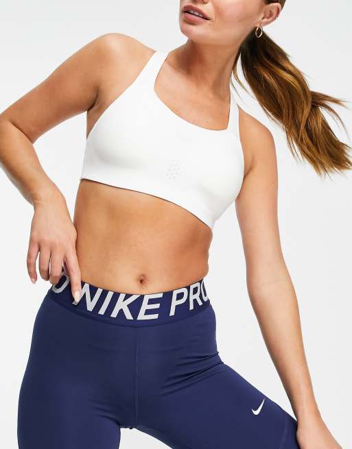 Nike Training Alpha bra in white