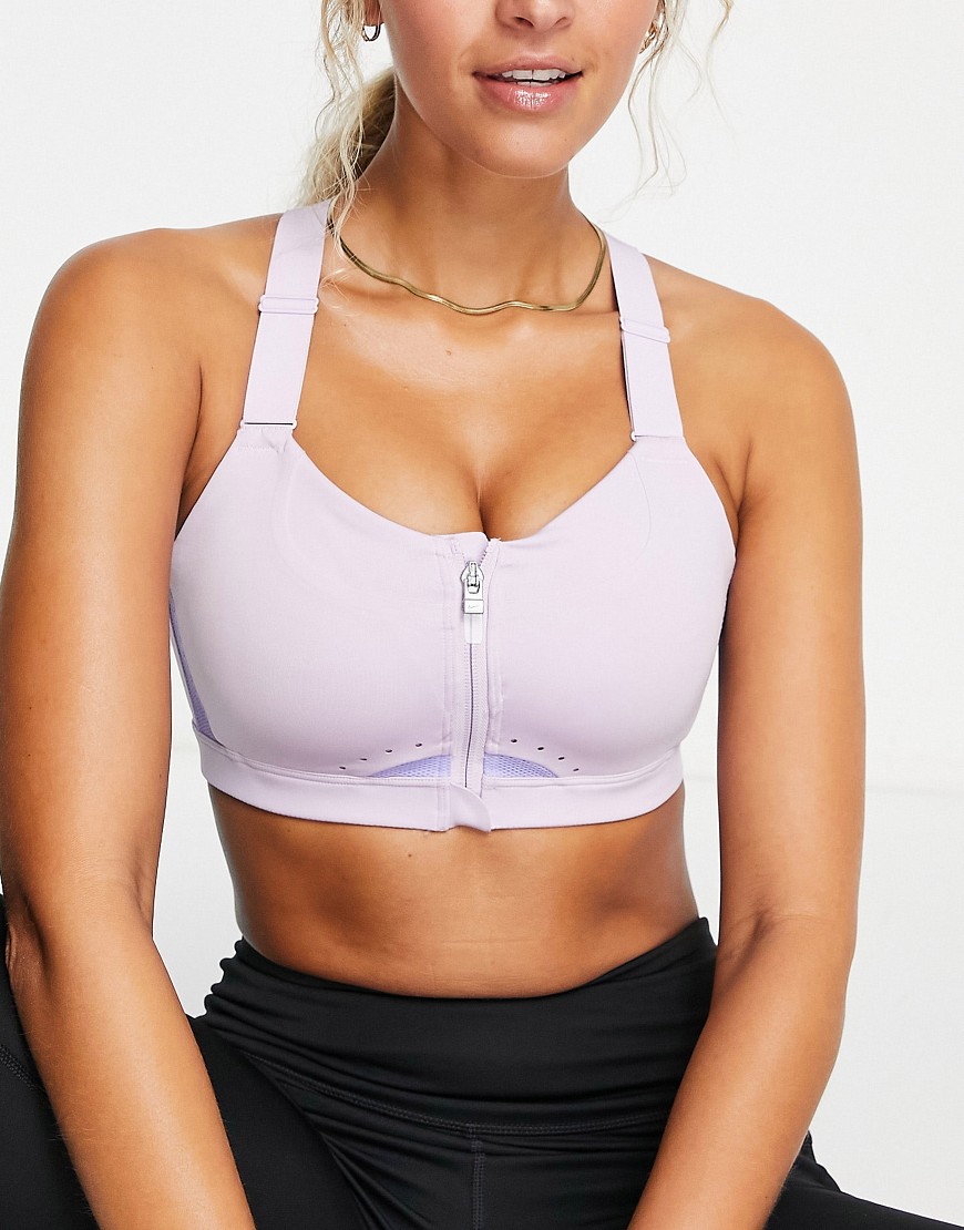 Nike Training Alpha Dri-FIT high support sports bra in lilac-Purple