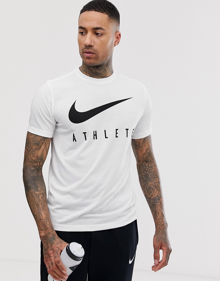 Nike Training - Nike - training athlete - dri-fit t-shirt in wit