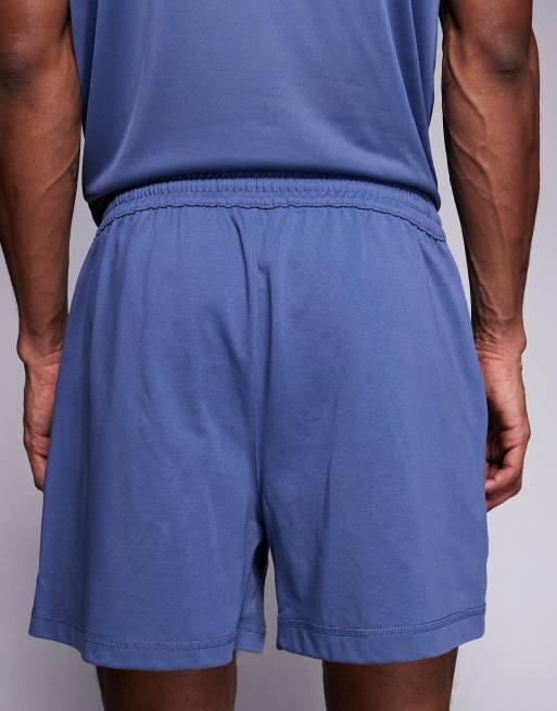 Nike Training Athletic Club 5 inch shorts in blue, 5 of 5