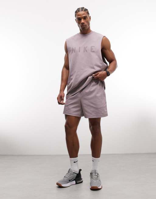 Nike Training - Athletic Club - Canotta viola con logo sul petto , 4 di 5