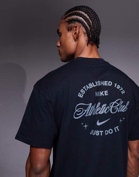 Nike Training Athletic Club graphic back print t-shirt in black