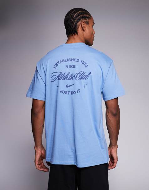 Nike Training Athletic Club graphic back print t-shirt in blue