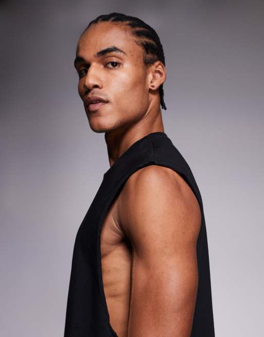 Nike Training - Athletic Club - Tanktop met logo op de borst in zwart, 4 van 5